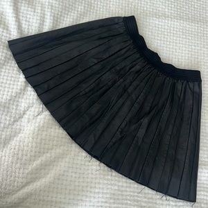 Free People Faux Leather Mini Skirt